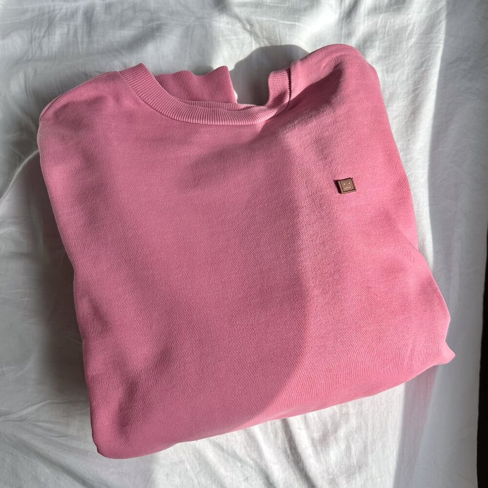 Acne Studios Relaxed-Fit Sweatshirt in Bubblegum Pink | Size: XS